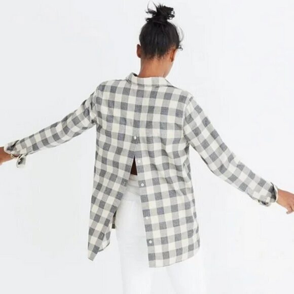 MADEWELL - Exboyfriend Casual Button Down - Pullover - Checkered - S - Picture 2 of 10